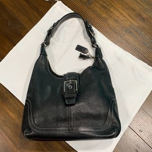 Coach Black Leather Hamilton bag.